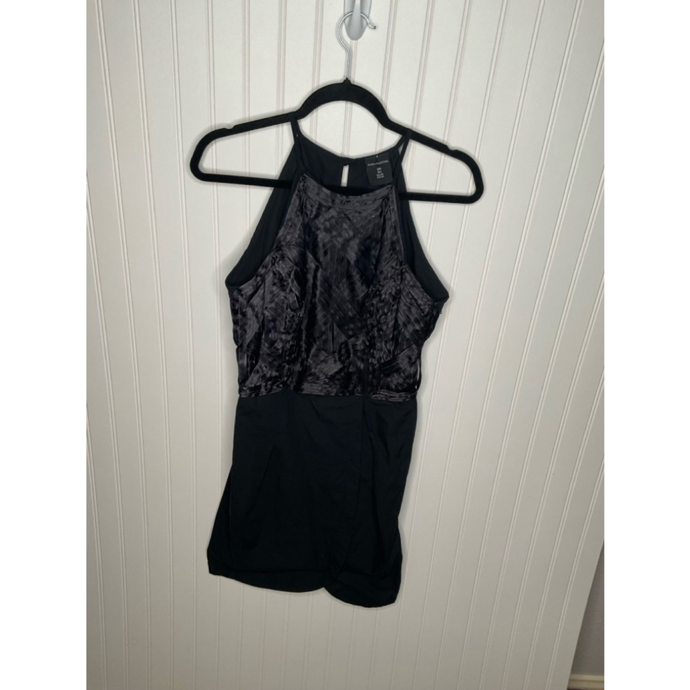 Maria Valentina Dress XS Black weave pattern